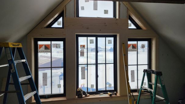 Energy-efficient door installation in Bozeman Hutch Construction