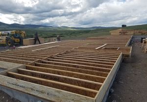 crawlspace framing for a house