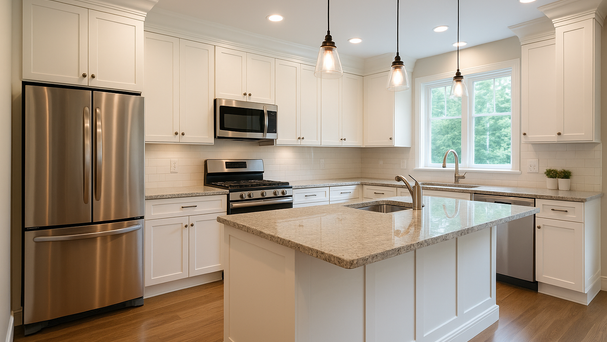 Kitchen tile backsplash install ideas by Hutch Construction – Bozeman, MT