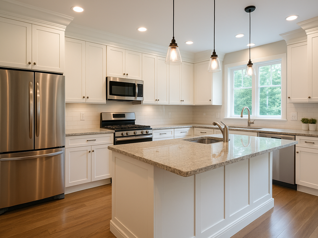 Kitchen tile backsplash install ideas by Hutch Construction – Bozeman, MT